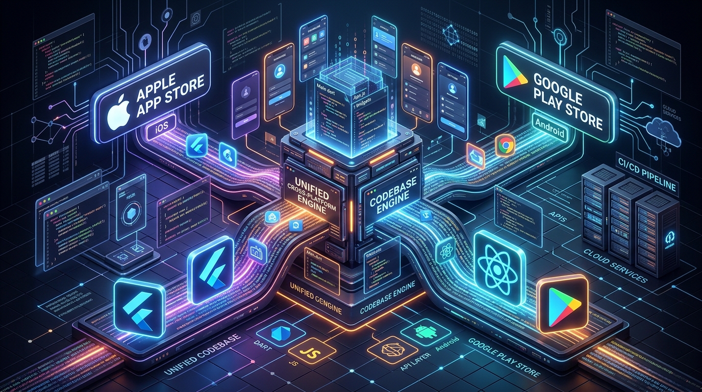 Unified Flutter and React Native Cross-Platform Code Architecture