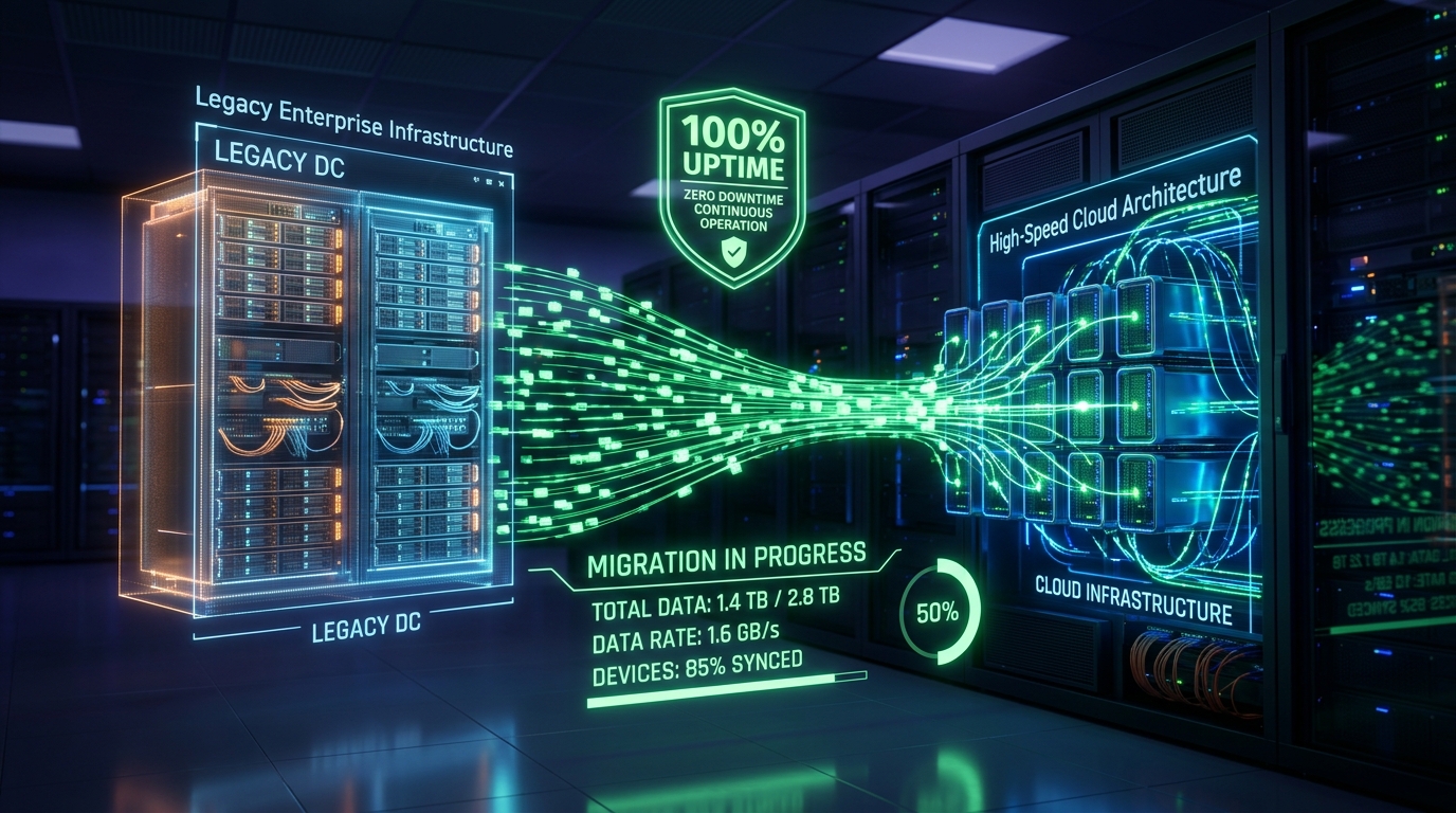Zero-Downtime Blue-Green Cloud Migration and Traffic Cutover