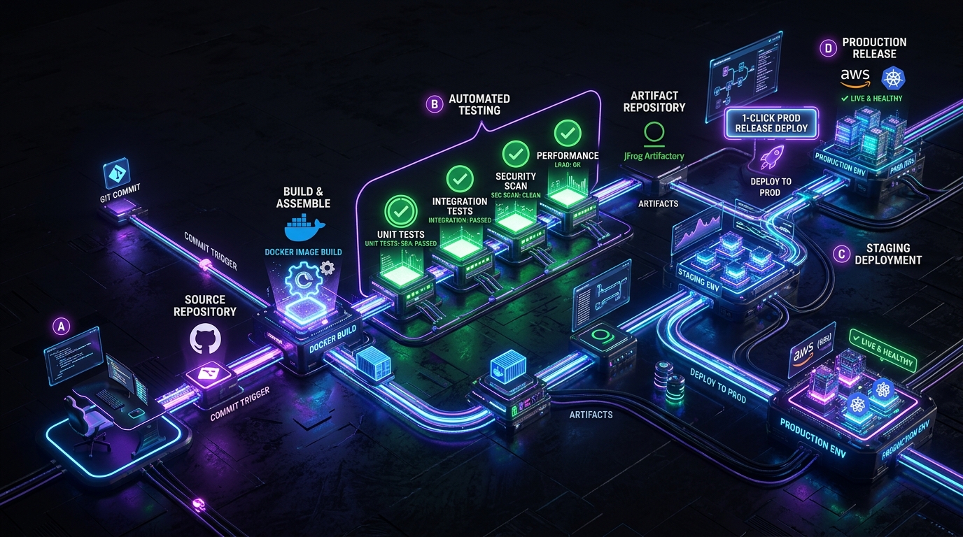 Automated DevOps CI/CD Deployment Pipeline and Test Suite