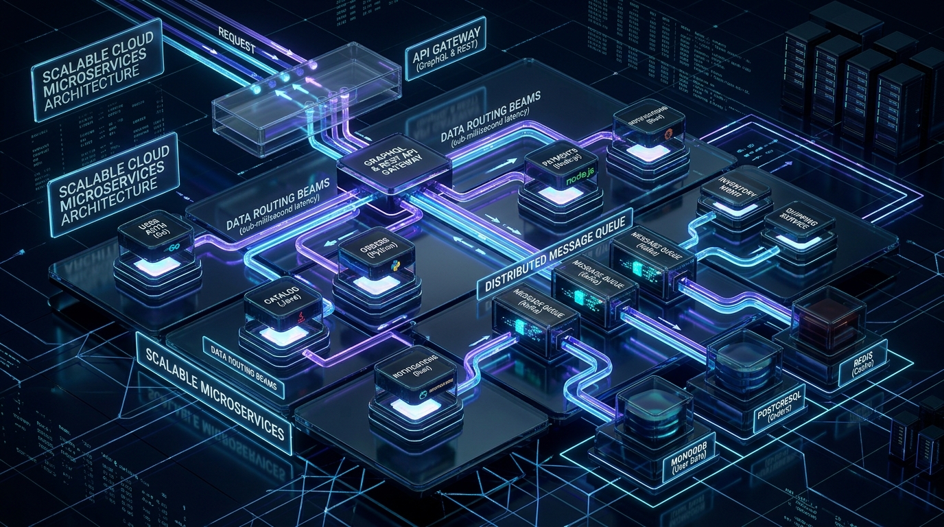Distributed Microservices Cloud API Gateway and Load Balancer