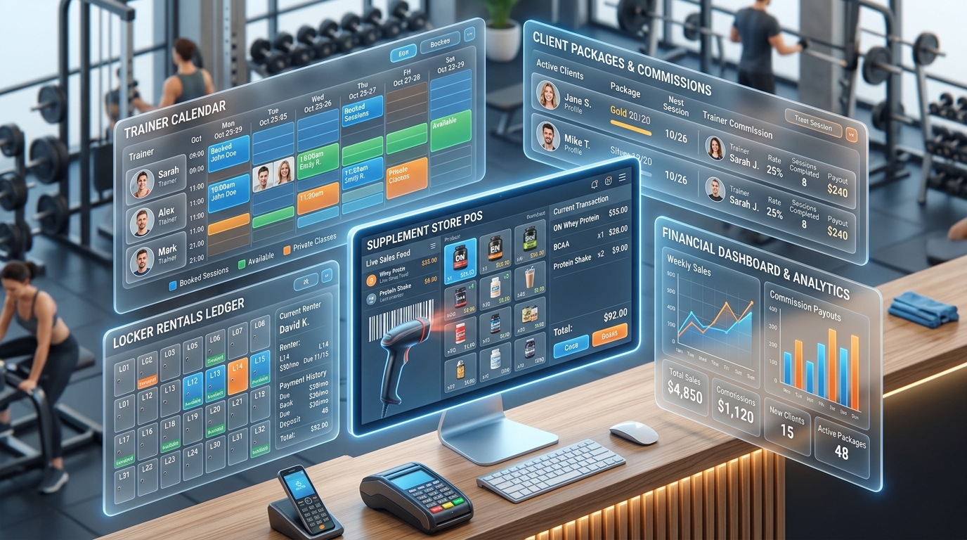 Personal Trainer Scheduling and POS Supplement Billing