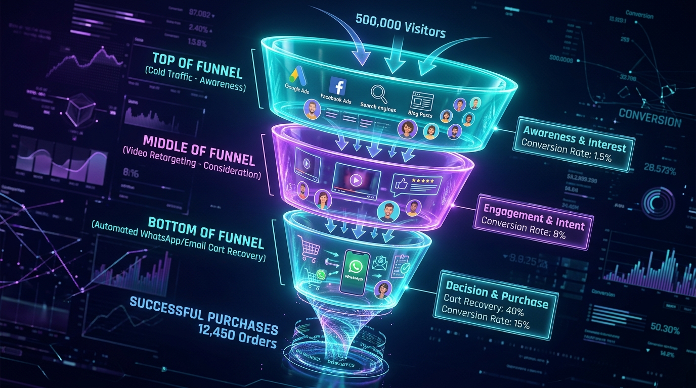 Full-Funnel Lead Retargeting and Automated Omnichannel Flow