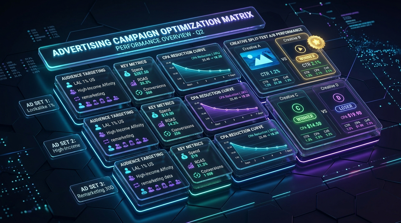 Meta Ads and Google Ads Campaign Optimization Matrix