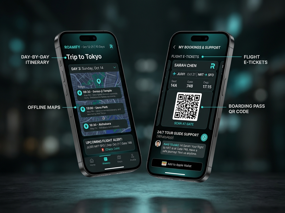 White-Label Traveler Companion Mobile App for Itineraries and Boarding Passes