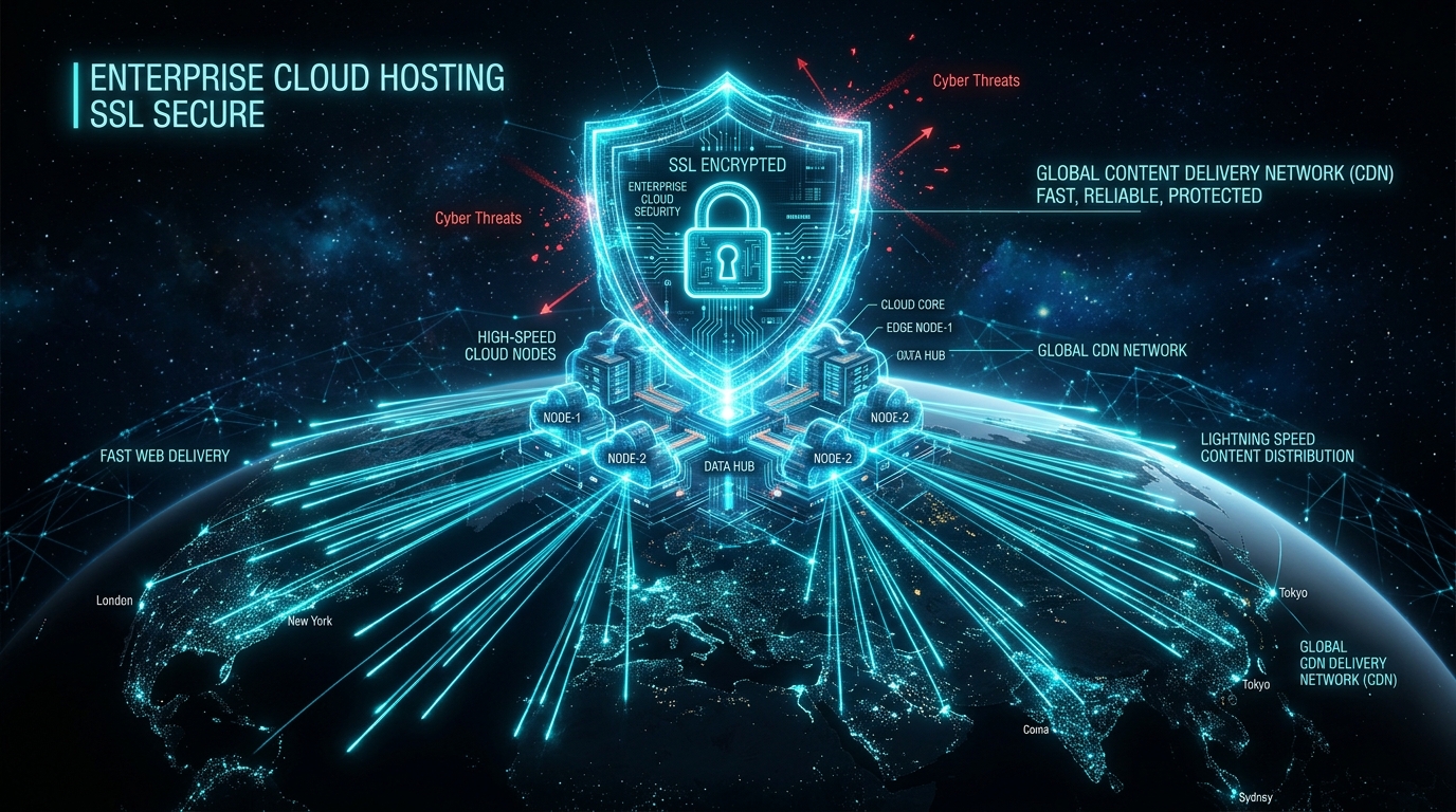 Enterprise Cloud Edge CDN and Cloudflare WAF Security Shield