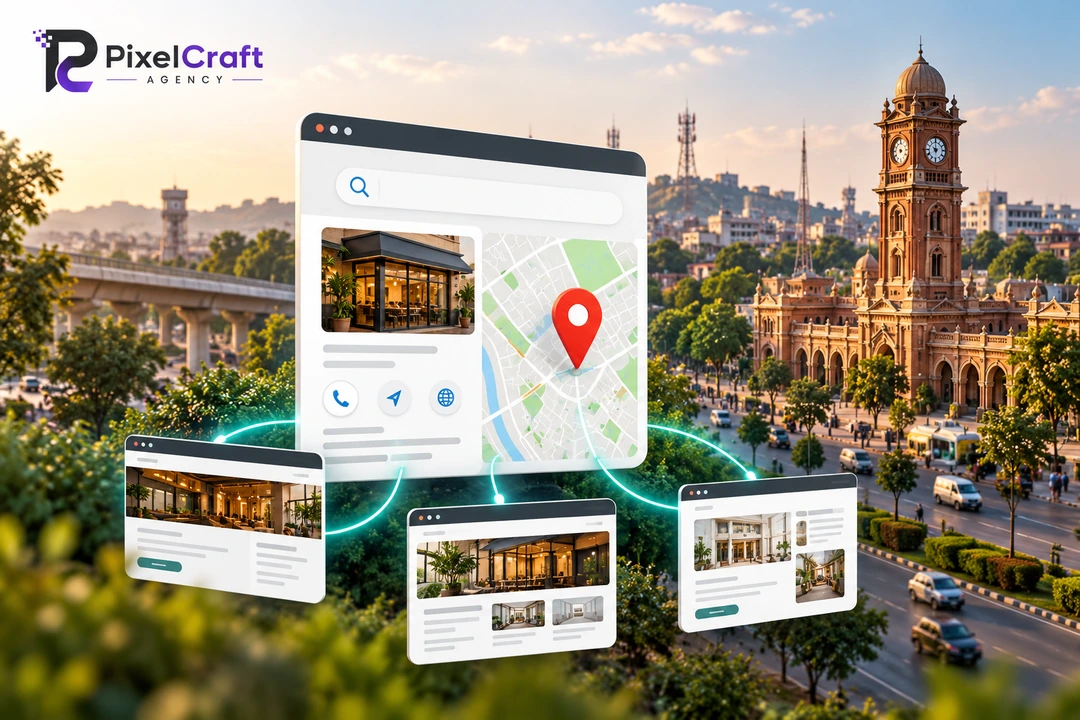 SEO Services for Rawalpindi Businesses project planning illustration