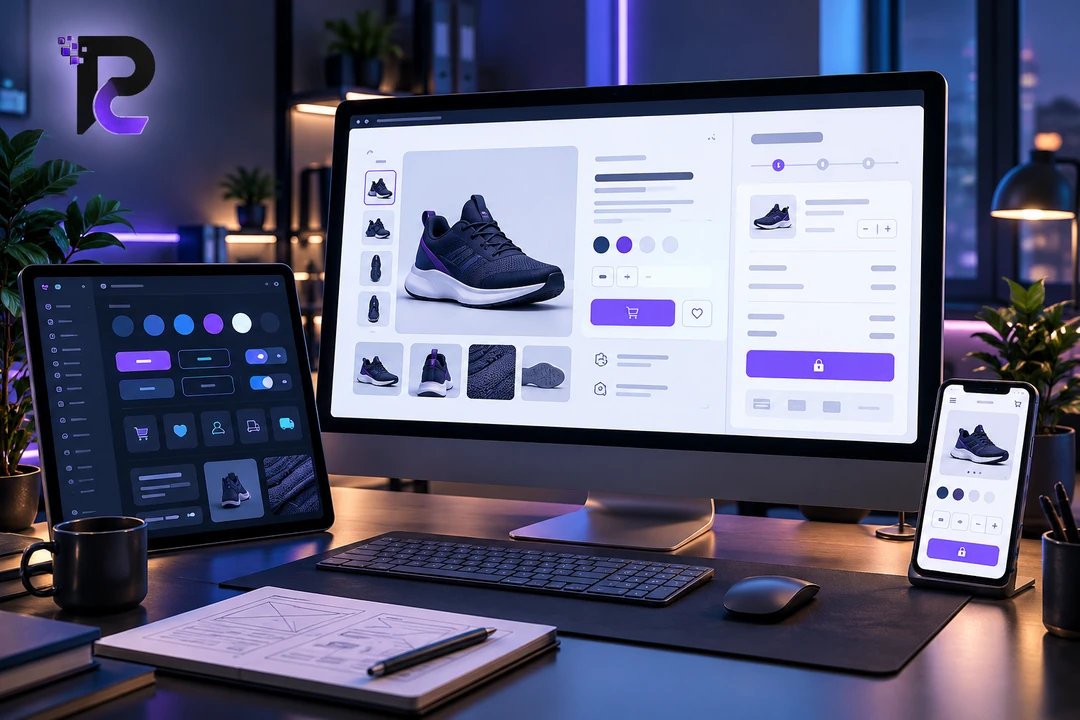 ui ux design for ecommerce website conversion checkout and product discovery layout