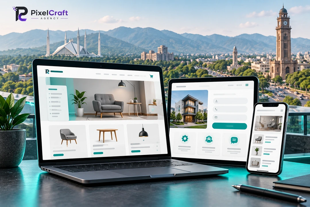 Website Development for Rawalpindi Businesses project planning illustration